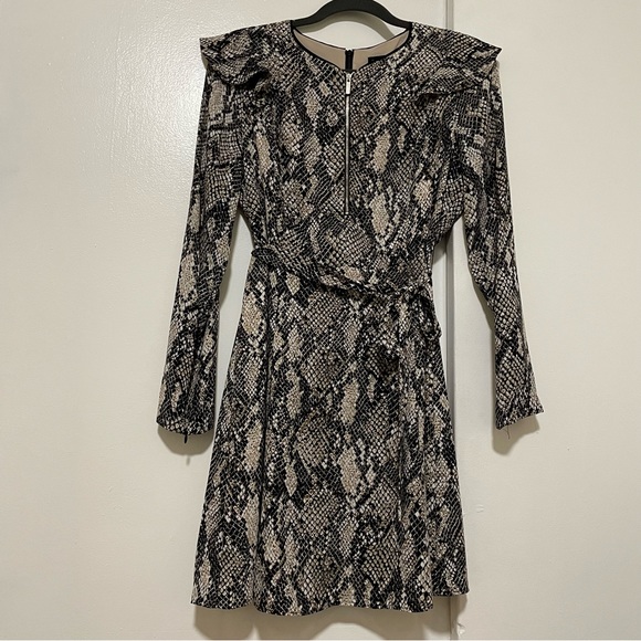 Karen Millen Dresses & Skirts - KAREN MILLEN Snake Print Mini Dress Size Small (US 8)